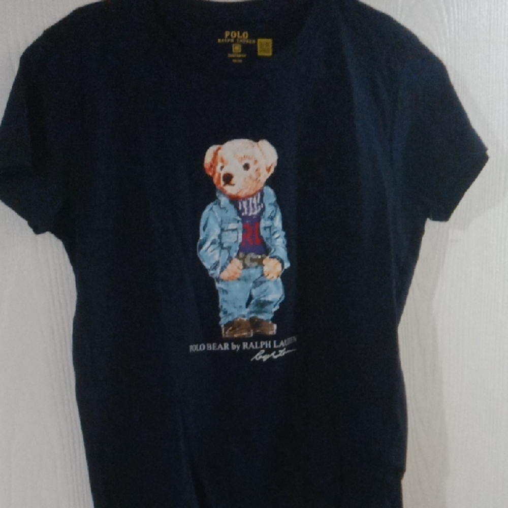 Polo by Ralph Lauren Kids Navy Blue Bear T-Shirt